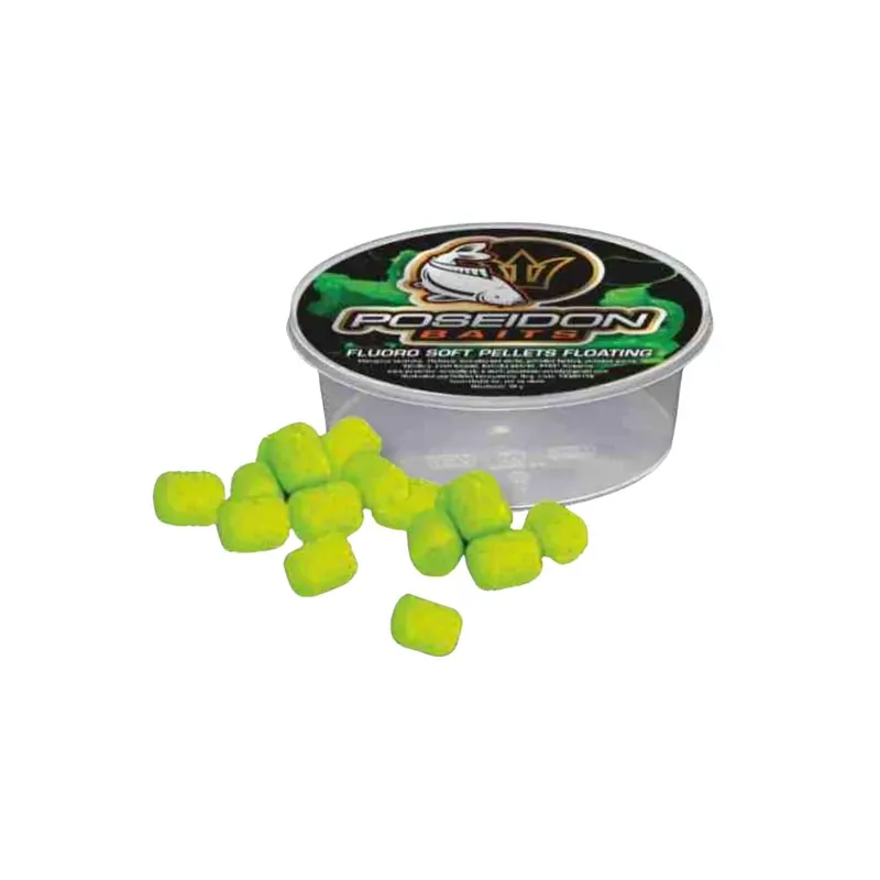 Autentický Poseidon Soft Pellets Fluo Brasilianische Banane 10 mm